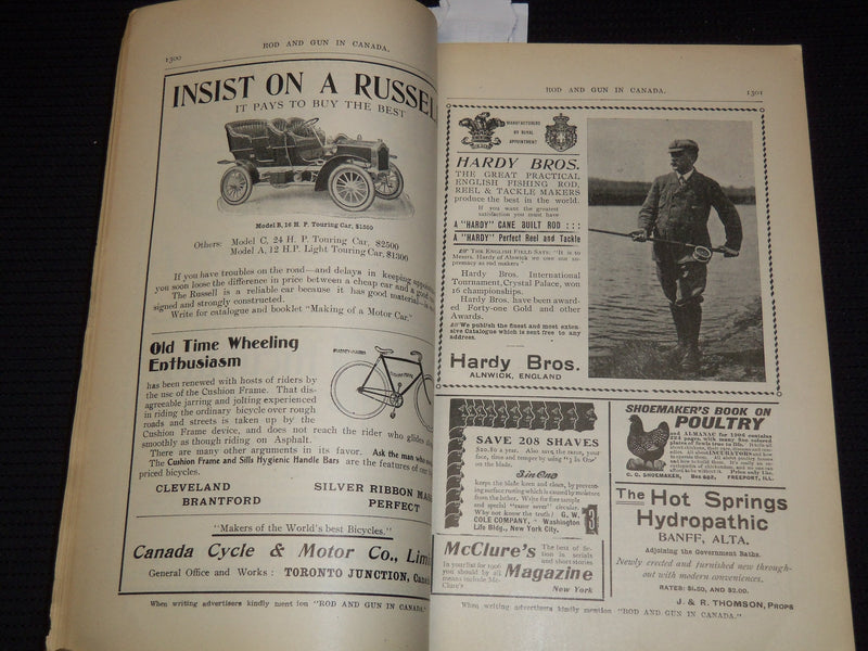 1906 MAY ROD AND GUN IN CANADA AND MOTOR MAGAZINE - YOUTHFUL ANGLERS - J 8092