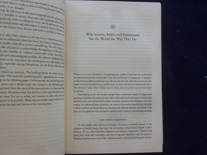 2004 THE MISSING PEACE HARDCOVER BOOK BY DENNIS ROSS - SIGNED - KD 9305