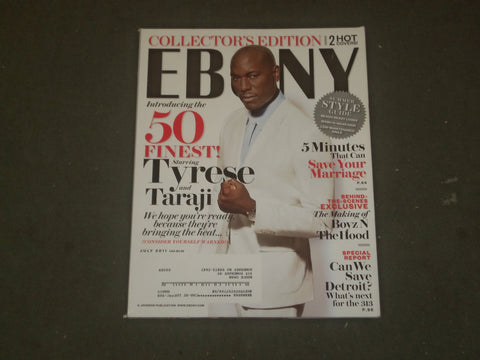 2011 JULY EBONY MAGAZINE - TYRESE GIBSON COVER - B 1300