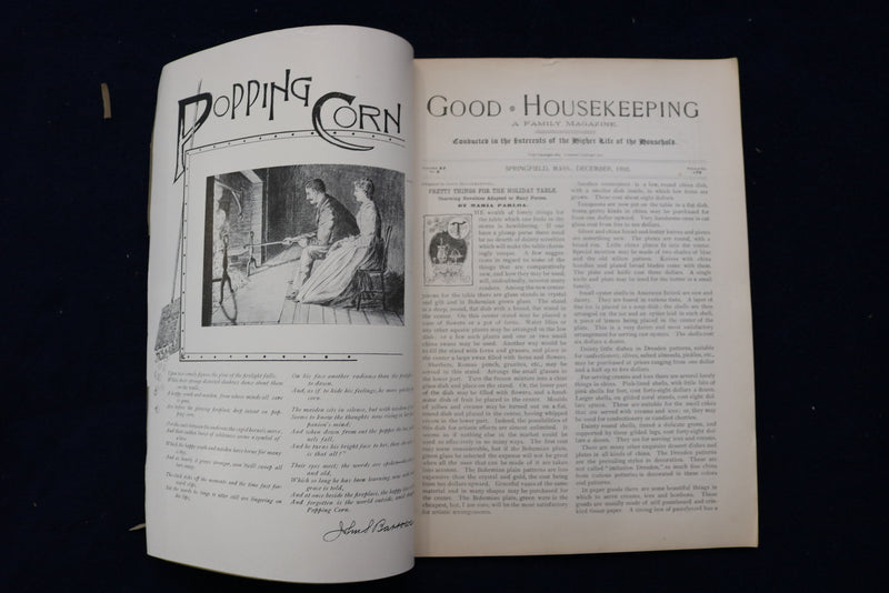 1892 DECEMBER GOOD HOUSEKEEPING MAGAZINE - ILLUSTRATED COVER & STORIES - E 11741