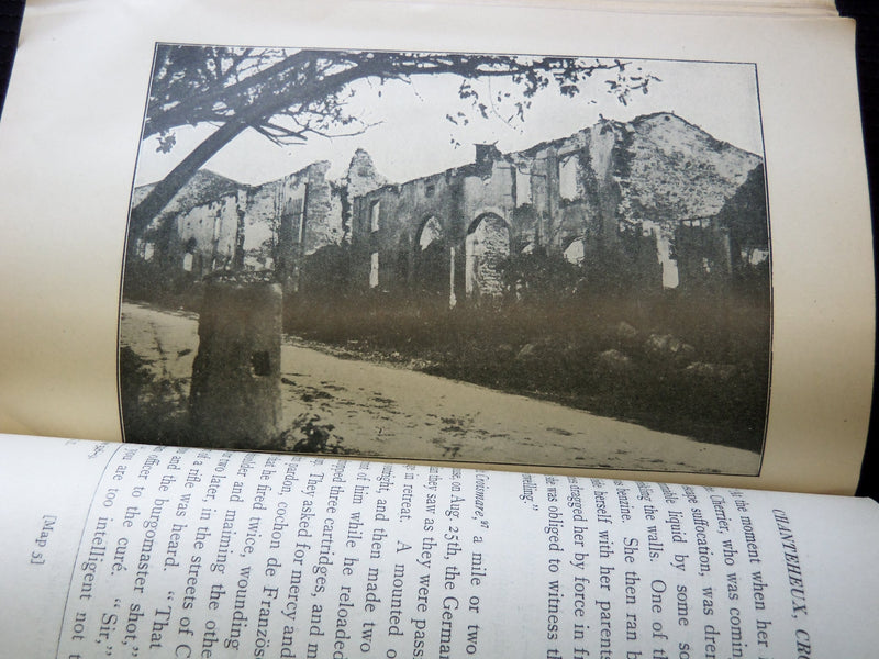 1917 THE GERMAN TERROR IN FRANCE SOFTCOVER BOOK BY ARNOLD J. TOYNBEE - J 7244