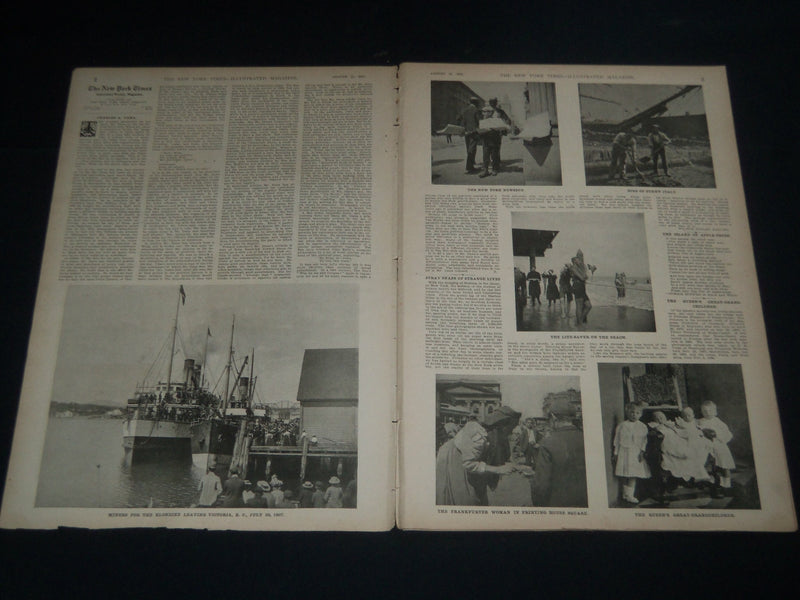 1897 AUGUST 21 NEW YORK TIMES ILLUSTRATED MAGAZINE - CHARLES A.- DANA NP 3869