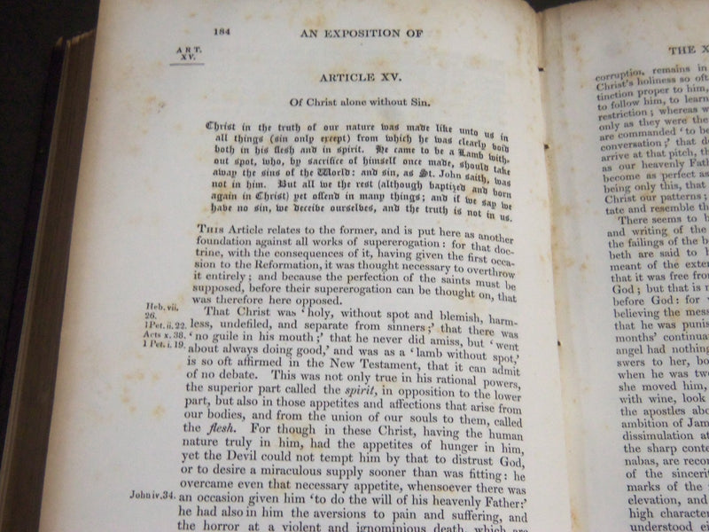 1842 AN EXPOSITION OF THIRTY NINE ARTICLES BY GILBERT BISHOP OF SARUM - KD 4343