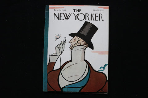 1980 FEBRUARY 25 NEW YORKER MAGAZINE - GREAT ILLUSTRATED COVER - NY 3014