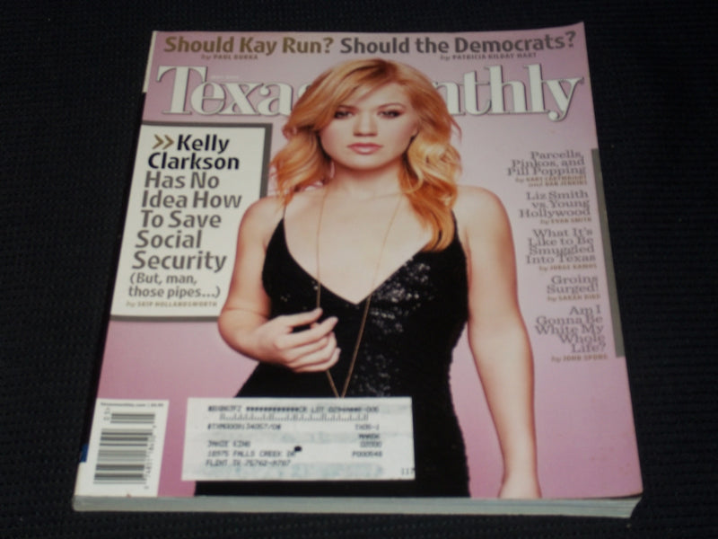 2005 MAY TEXAS MONTHLY MAGAZINE - KELLY CLARKSON FRONT COVER - E 7527