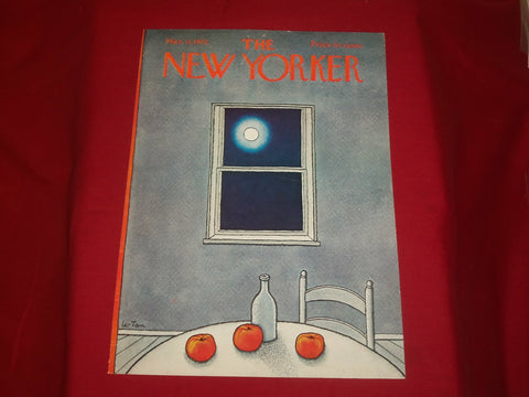 1972 MARCH 11 NEW YORKER MAGAZINE FRONT COVER ONLY - GREAT ART FOR FRAMING
