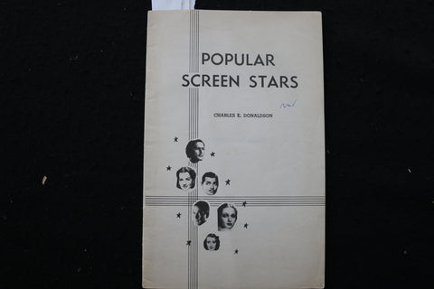 1942 POPULAR SCREEN STARS SOFTCOVER BOOK BY CHARLES E. DONALDSON - K 2212