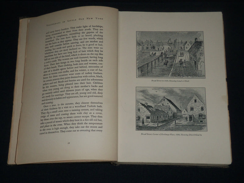 1929 YESTERDAY'S IN LITTLE OLD NEW YORK BOOK BY JAMES H. CALLENDER - KD 5283