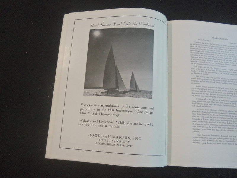 1968 AUG 26-30 WORLD CHAMPIONSHIP INTERNATIONAL 1-DESIGN CLASS MAGAZINE-B 4370B