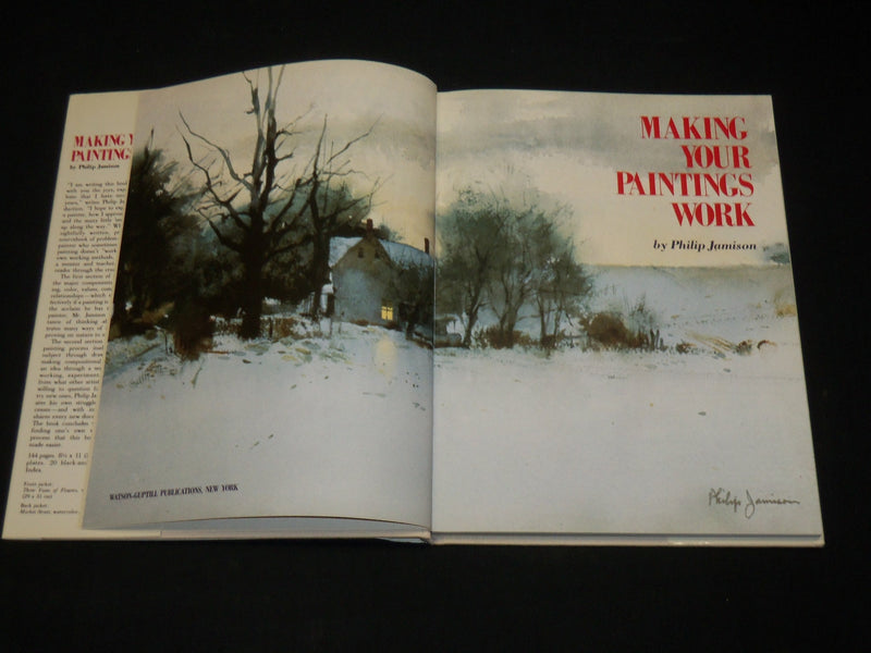 1984 MAKING YOUR PAINTINGS WORK HARDCOVER BOOK BY PHILIP JAMISON - I 1955