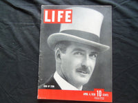 1938 APRIL 4 LIFE MAGAZINE - ANTHONY EDEN OF ETON - L 72