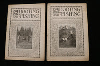 1900 SHOOTING AND FISHING MAGAZINE - LOT OF 21 - O 3697