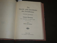 1904 ZUR THEORIE UND GESCHICHTE DES SOCIALISMUS BY EDMUND BERNSTEIN - KD 10