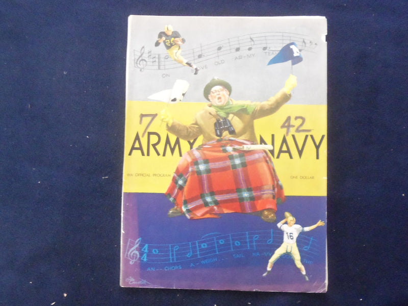 1951 DECEMBER 1 ARMY-NAVY FOOTBALL PROGRAM-MUNICIPAL STADIUM PHILADELPHIA- K 122
