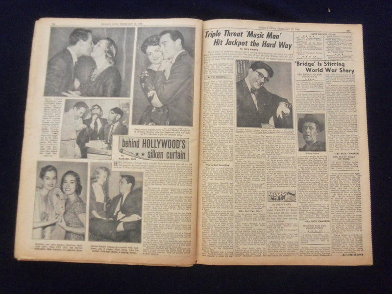 198 FEB 23 NEW YORK SUNDAY NEWS NEWSPAPER - FIREMAN RESCUES BOY & DOG - NP 6768