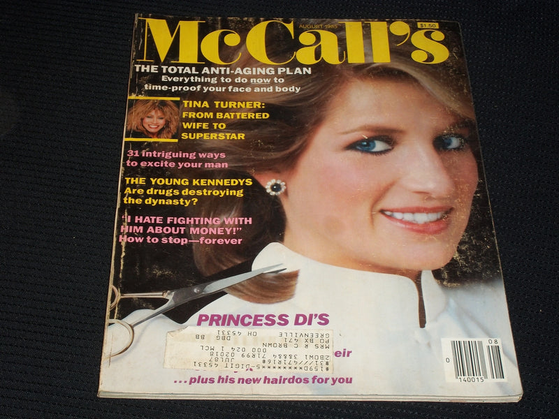 1985 AUGUST MCCALL'S MAGAZINE - PRINCESS DIANA FRONT COVER - E 455