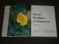 1969 GREAT GARDENS OF AMERICA EDITED BY CARROLL C. CALKINS BOOK - I 873
