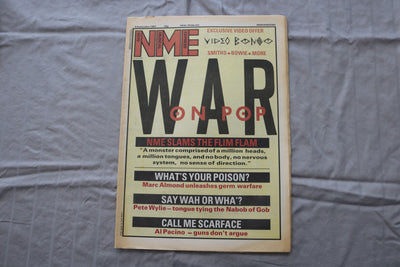 1984 SEPTEMBER 8 NEW MUSICAL EXPRESS NEWSPAPER - WAR ON POP COVER - NP 9278
