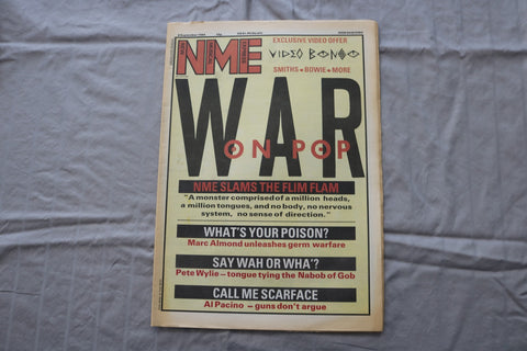 1984 SEPTEMBER 8 NEW MUSICAL EXPRESS NEWSPAPER - WAR ON POP COVER - NP 9278