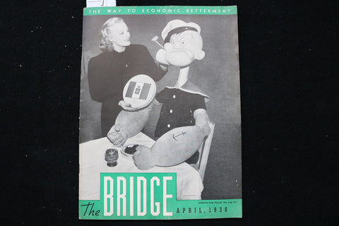 1938 APRIL THE BRIDGE MAGAZINE - POPEYE COVER - K 2911