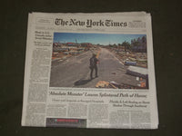 2018 OCTOBER 12 NEW YORK TIMES - HURRICANE MICHAEL CREATES PATH OF HAVOC IN FLA.