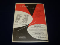 1953-1954 AGNES DE MILLE DANCE THEATRE PROGRAM - S. HUROK - PHOTOS - J 5043