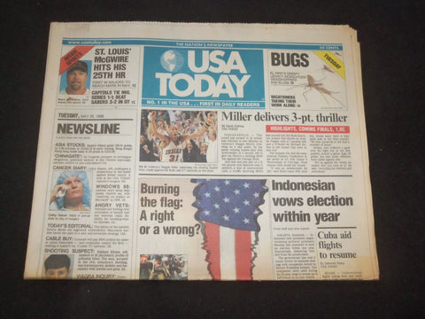 1998 MAY 26 USA TODAY NEWSPAPER - INDONESIAN VOWS ELECTION WITHIN YEAR - NP 7924
