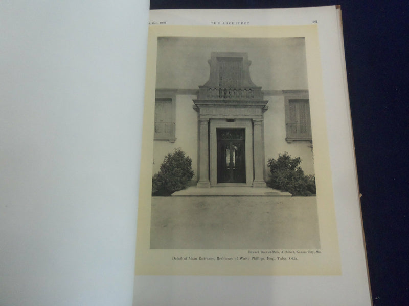1930 SEP-OCT THE ARCHITECT MAGAZINE - NICE COVER, MANY PLATES & PHOTOS - ST 7283