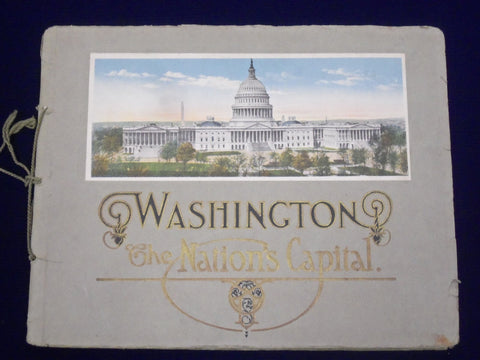 1900'S WASHINGTON THE NATION'S CAPITAL CITY BEAUTIFUL VIEW BOOK - J 1871