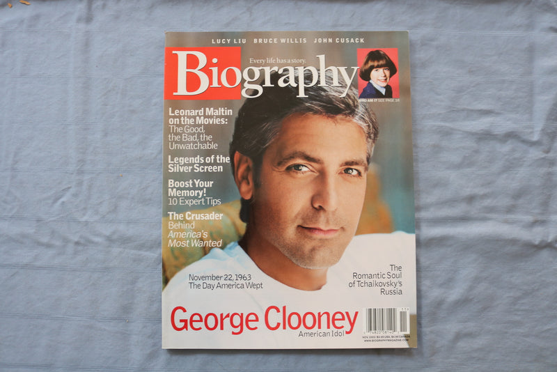 2003 NOVEMBER BIOGRAPHY MAGAZINE - GEORGE CLOONEY COVER - E 18700
