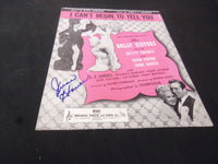 JUNE HAVER I CAN'T BEGIN TO TELL YOU AUTOGRAPHED SHEET MUSIC - AM 37