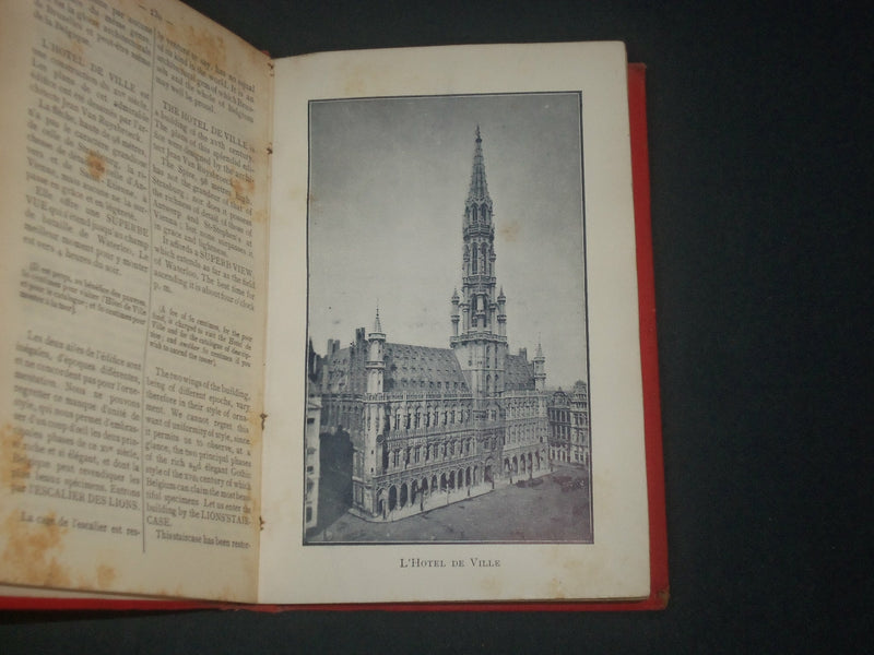 1898 GUIDE DE BRUXELLES SOUVENIR BOOK - NICE PHOTOS - MAP - KD 5449