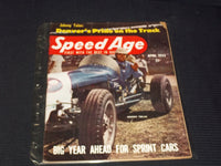 1955 APRIL SPEED AGE MAGAZINE - JOHNNY TOLAN FRONT COVER - E 1975