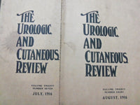 1916 THE UROLOGIC AND CUTANEOUS REVIEW MAGAZINE LOT OF 4 DIFFERENT - O 1983