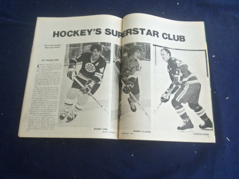 1975 FEBRUARY HOCKEY PICTORIAL MAGAZINE - GARY SMITH COVER - ST 267A