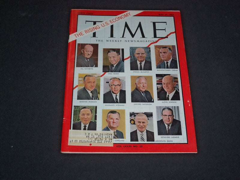 1963 MAY 31 TIME MAGAZINE - 12 TOP U.S. EXECUTIVES - T 1931