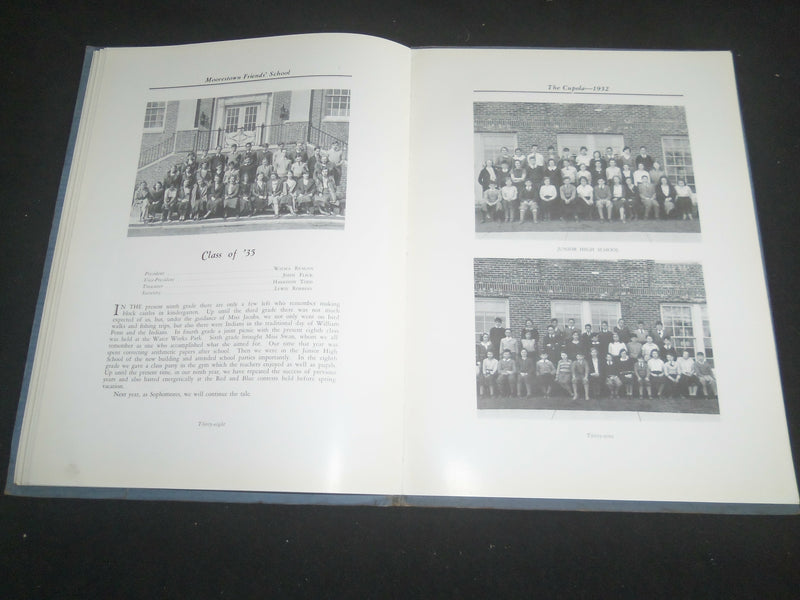 1932 THE CUPOLA MOORESTOWN FRIENDS' SCHOOL YEARBOOK - MOORESTOWN, NJ - YB 2563