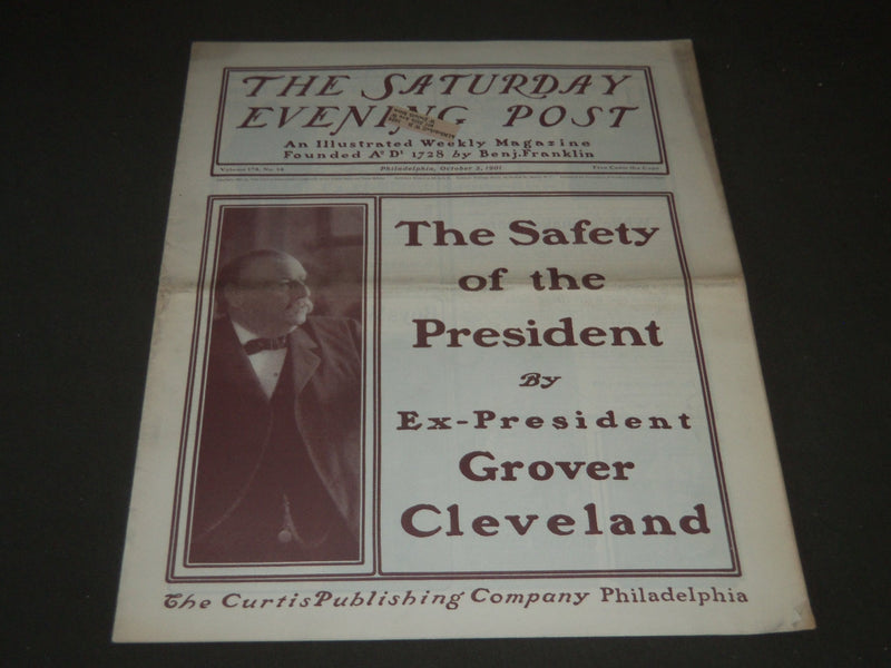 1901 OCTOBER 5 THE SATURDAY EVENING POST MAGAZINE - ILLUSTRATED COVER - SP 552