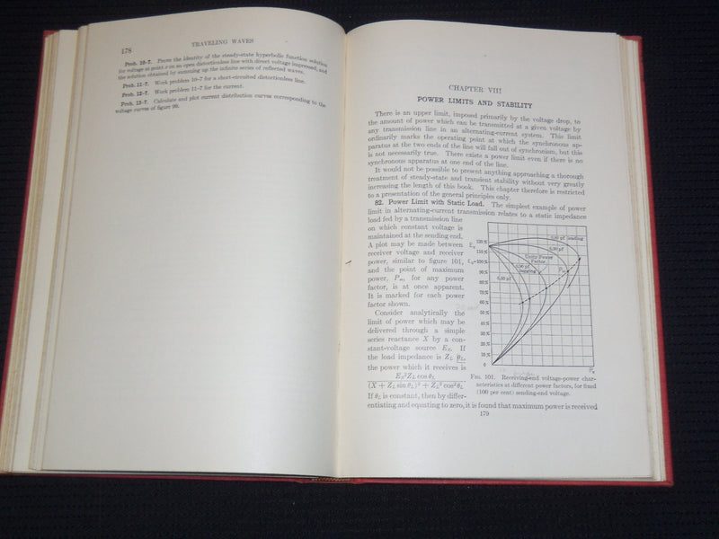 1949 PRINCIPLES OF ELECTRIC POWER TRANSMISSION BOOK BY L. F. WOODRUFF - KD 4270I