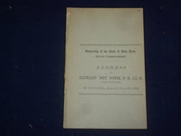 1880 ELIPHALET NOTT POTTER ADDRESS - UNIVERSITY OF THE STATE OF NEW YORK- J 4699
