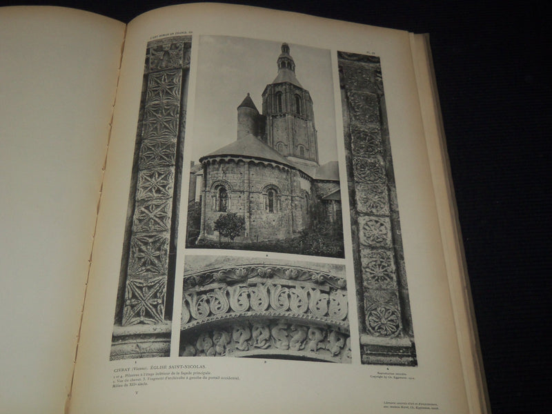 1914 L'ART ROMAN EN FRANCE L'ARCHITECTURE VOLUME - CAMILLE MARTIN - Z 228