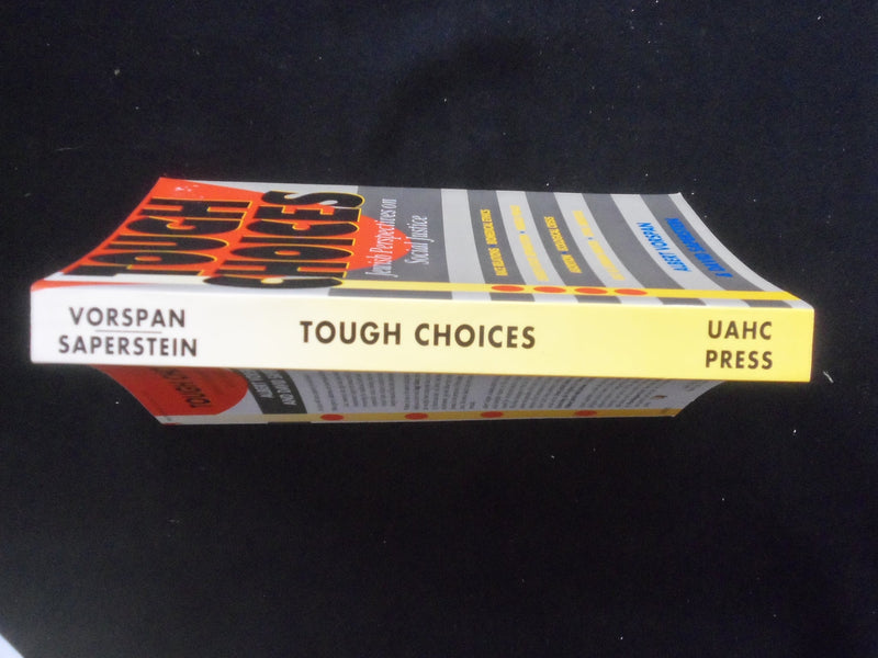 1992 TOUGH CHOICES SOFTCOVER BOOK SIGNED BY DAVID SAPERSTEIN - KD 9301