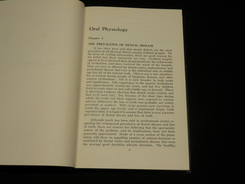 1951 ORAL PHYSIOLOGY HARDCOVER BOOK BY O'ROURKE & MINER - KD 2764F