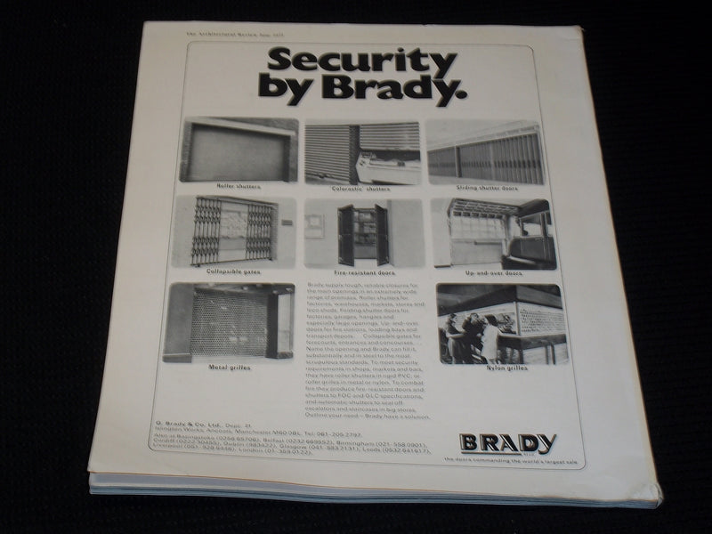 1975 JUNE ARCHITECTURAL REVIEW MAGAZINE - UNIVERSITY COLLEGE COVER - E 2934