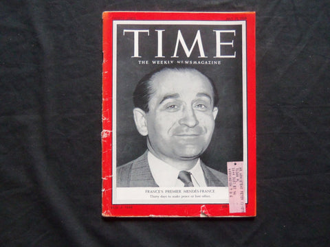 1954 JULY 12 TIME MAGAZINE - FRANCE'S PREMIER PIERRE MENDES-FRANCE - T 1442