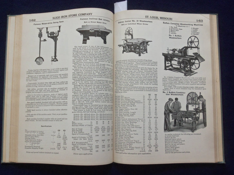 1930 SLIGO IRON STORE COMPANY HARDCOVER SUPPLIES CATALOG - ST. LOUIS, MO - R 98D
