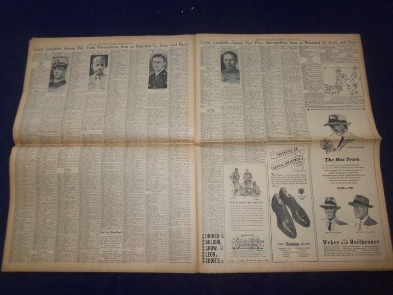 1945 MARCH 29 NEW YORK TIMES - 1ST AND 3D ARMIES DRIVE TOWARD LEIPZIG - NP 6680