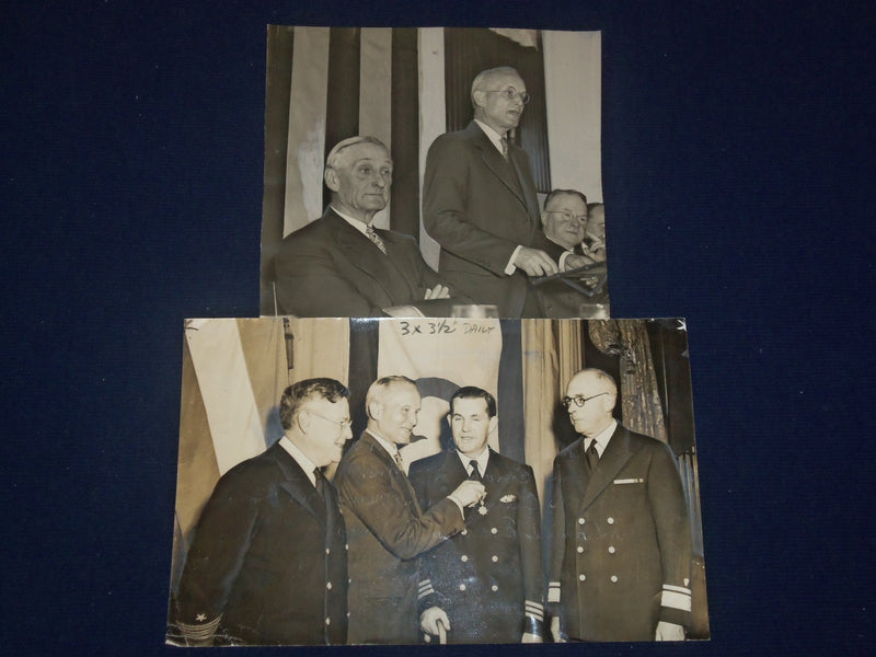 1920'S - 1940'S WIRE PHOTOS OF REAR ADMIRAL EMORY S. LAND LOT OF 18 - J 1800