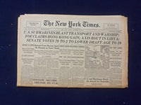 1941 DEC 19 NEW YORK TIMES - U.S SUBMARINES BLAST TRANSPORT AND WARSHIP- NP 6484