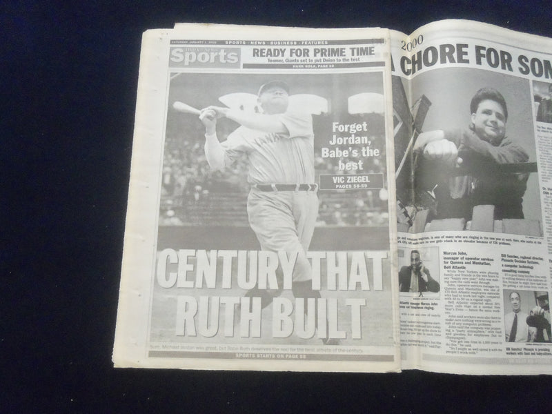 2000 JAN 1 NEW YORK DAILY NEWS NEWSPAPER - 2000! - NP 6059